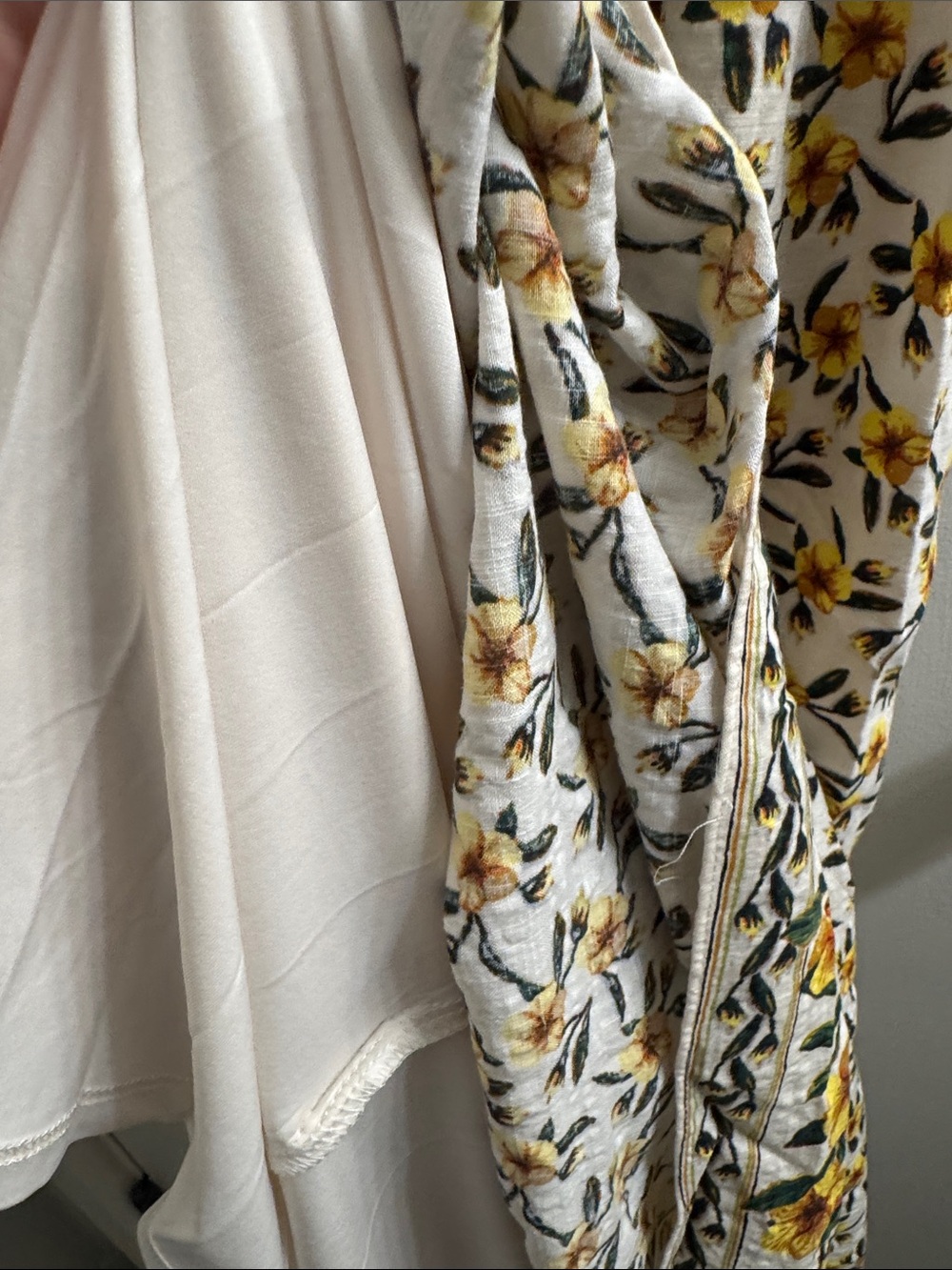 Max Studio Cream Slip Maxi Skirt with Yellow Floral Print - Picture 6 of 12